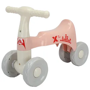 Children's Outdoor 4-Wheel Balance Bike 1-6 Years Old Pedal-Free Toddler Scooter Sliding Ride-On Cars Plastic Toys for Kids