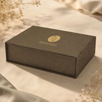 Boîte cadeau magnétique personnalisée pour l'électronique intelligente, montre connectée et papier noir