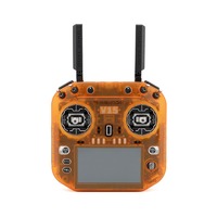 Transmisor HelloRadio V15 MAX 1000mW ELRS Gemini con Pantalla Táctil IPS de 4.3 Pulgadas, Gimbal Metálico CNC, Control Remoto RC de 16 Canales, Naranja y Negro