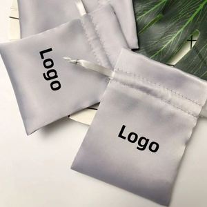 ถุงผ้าซาตินแบบมีเชือกผูกพร้อมหูหิ้วเชือก - Product Image 1