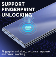 Pelindung Layar Kaca Tempered 9H Hardness untuk Samsung S26 Ultra, Mendukung Pembukaan Kunci Sidik Jari, 2 Buah, 2.5D HD, Kaca Bening, Bebas Gelembung