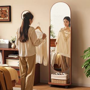 Espejo Arqueado de Cuerpo Entero Moderno para Decoración del Hogar, con Estante de Almacenamiento Multifuncional, Espejo Decorativo DIY, Artículos para el Hogar - Product Image 5