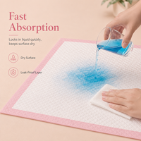 Tapis de propreté roses pour chiots avec noyau absorbant SAP, résistants aux fuites, pour animaux de compagnie, fourniture d'usine