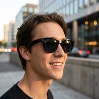 Gafas Inteligentes con Cámara de 12MP y Video 1080P, Bluetooth, IA, Audio de Oído Abierto, Llamadas, Música, Polarizadas para Hombres y Mujeres