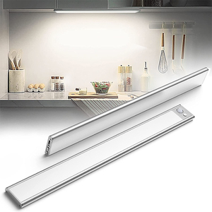 140LED Luces de gabinete recargables Diseño europeo <span class=keywords><strong>LED</strong></span> <span class=keywords><strong>Sensor</strong></span> de movimiento con batería Interior 2 Pack <span class=keywords><strong>Sensor</strong></span> magnético enchufable - Product Image 1