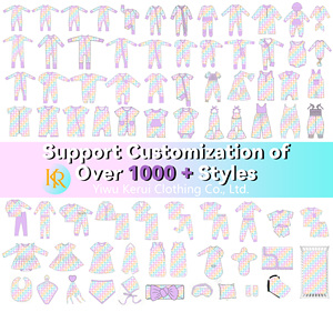 Tutina in Bambù Organico e Spandex Kerui per Neonate e Bambine, Pigiama con Chiusura a Zip per Primavera, ODM 6-9 9-<span class=keywords><strong>12</strong></span> <span class=keywords><strong>Mesi</strong></span> - Product Image 2