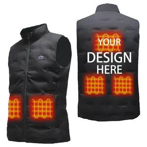 Électrique femmes hommes réchauffement personnalisé batterie Usb plongée 1000 sueur taille formateur léger gilet chauffant vestes