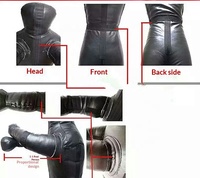 Mannequin de combat debout, mannequin de boxe, mannequin d'entraînement MMA pour la boxe, le judo et la pratique des arts martiaux, la lutte contre les incendies et les secours