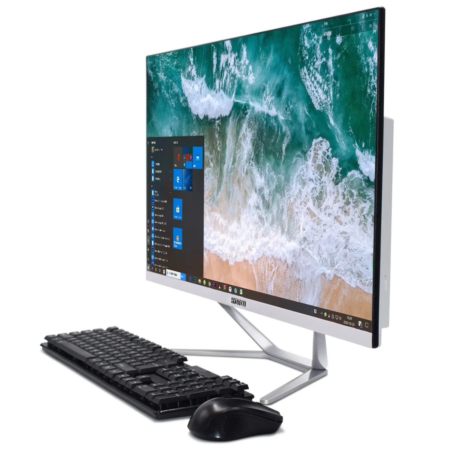 Çekirdek i5 10400F 23.8 inç 27.2 inç GTX1050TI All-in-one Mini PC HD DP DVI çoklu ekran ofis bilgisayar