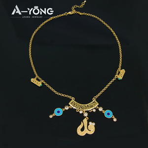 Collier de haute qualité Ayong Jewelry, plaqué or, avec nom <span class=keywords><strong>arabe</strong></span>, style <span class=keywords><strong>arabe</strong></span>, collier avec lettres - Product Image 6
