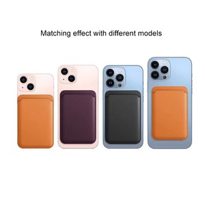 Portefeuille magnétique robuste en cuir PU <span class=keywords><strong>pour</strong></span> cartes, compatible avec les téléphones portables 17/16/15 Pro Max, sacs <span class=keywords><strong>pour</strong></span> téléphones portables, <span class=keywords><strong>anneau</strong></span> magnétique fait main - Product Image 4