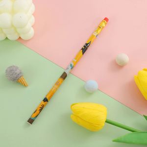 Juego de Regalo de Navidad 2024 al por Mayor, Lápices Promocionales de Madera HB Estándar con Diseño de Santa Claus, Artículos Escolares para Niños, Colores Personalizados, Negro - Product Image 2