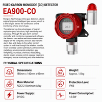 Détecteur de monoxyde de carbone professionnel EA900-CO fixe en ligne antidéflagrant Ex d II CT6 Gb IP66 électrochimique haute performance