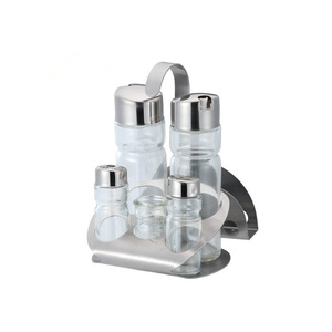 Porte-condiments en acier inoxydable ensemble de pots d'épices boîte d'assaisonnement - Product Image 5