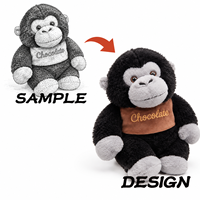 Peluche Gorille Personnalisée, Jouet en Peluche Singe, Poupée Kawaii Douce de Dessin Animé, Cadeau Anti-Stress pour Enfants et Adultes, Vente en Gros de Peluches Singe