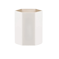 Porte-stylo bureau organisateur stockage papeterie bureau noir porte-stylo tasse pour bureau rotatif en plastique stylo organisateur double usage