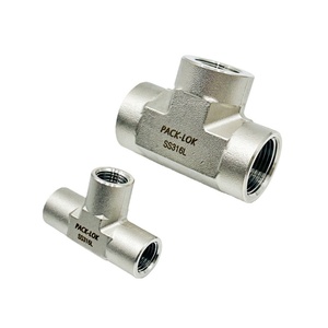 ข้อต่อทีหญิง SS316 คุณภาพสูง เกลียว NPT 1/8 แบบ 3 ทาง สำหรับระบบลมและไฮดรอลิกแรงดันสูง - Product Image 2