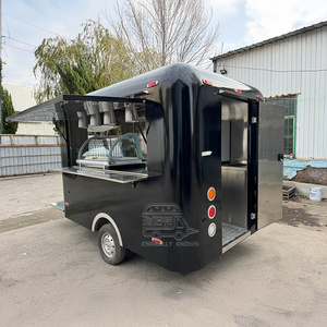 <b>Portable</b> Stainless Steel Ice Cream Cart Multi Functional Gelato Concession Trailer - Product Image 6