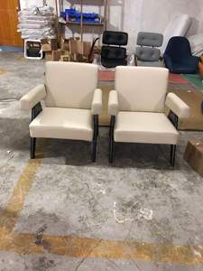 Sillas de salón con marco de madera maciza de cuero y tela de terciopelo, <span class=keywords><strong>silla</strong></span> de ocio tapizada de madera con sofá de brazo para muebles de sala de estar - Product Image 5