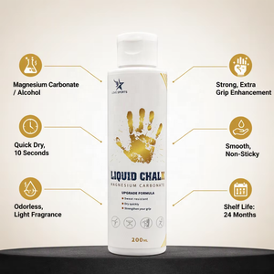 Gesso Liquido per Palestra all'Ingrosso, Senza Disordine, Mani Asciutte, Gesso Liquido al Magnesio per Sollevamento <span class=keywords><strong>Pesi</strong></span>, Arrampicata, Powerlifting, <span class=keywords><strong>Ginnastica</strong></span> - Product Image 1