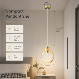 Luminaire suspendu moderne en métal à LED tricolore, hauteur réglable, pour salle à manger, chambre, salon, décoration intérieure. - Product Image 3