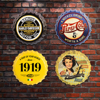 Nuevas Placas Decorativas Redondas de Metal para Bar, Letreros de Hojalata, Colecciones de Arte, Tapas de Botella de Cerveza Metálicas para Decoración del Hogar 2026 al por Mayor