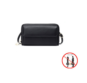 Multifunctional पु आकस्मिक कंधे बटुआ महिलाओं पर्स कार्ड धारक महिला Crossbody थैली टच स्क्रीन सेल मोबाइल फोन बैग - Product Image 4