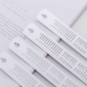 Regla Recta de Aluminio de 15 cm con Tabla de Conversión, Herramienta Metálica - Product Image 1