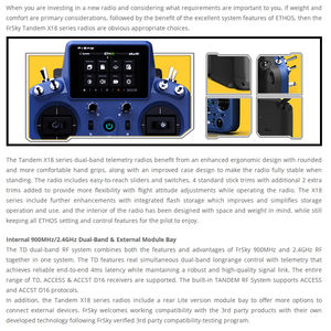 Frsky Tandem X18 900MHz 2.4GHz double bande Module externe baie FPV Drone émetteur contrôle de vol télécommande - Product Image 6