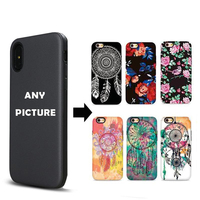 Coque de téléphone personnalisée, coques de téléphone DIY, coque de téléphone transparente en TPU personnalisée pour iPhone Samsung