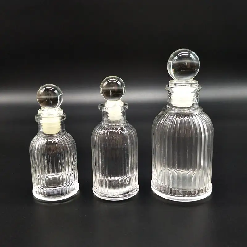 Reed Diffuser Bottles Empty Glass Diffuser Jars 100 Ml Refillable Fragrance Essential Oil Diffuser Container