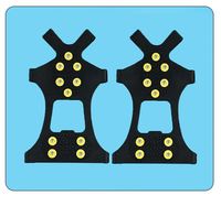 Crampons à glace en caoutchouc en acier à 10 crampons pour chaussures et bottes, pinces antidérapantes faciles à enfiler, chaussures extensibles à enfiler