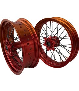 Juego de Ruedas de 17 Pulgadas para Motocicleta <span class=keywords><strong>KTM</strong></span> <span class=keywords><strong>EXC</strong></span>, Ruedas <span class=keywords><strong>Supermotard</strong></span> para Motocross - Product Image 1