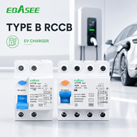 Disjoncteur différentiel de type B pour chargeur de VE VT7R, magnétique électrique, OEM/ODM, 25-100A, 6KA, 2P4P