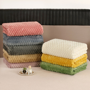 Couverture <span class=keywords><strong>de</strong></span> <span class=keywords><strong>lit</strong></span> en velours corail et flanelle, motif tortue dorée, en velours <span class=keywords><strong>de</strong></span> lait uni, toutes saisons, anti-<span class=keywords><strong>acariens</strong></span>, 100% coton, pour le commerce extérieur - Product Image 4