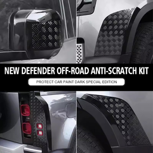 <span class=keywords><strong>Film</strong></span> anti-rayures texturé noir brillant 9 pièces pour la coque du rétroviseur latéral de voiture pour Land Rover Defender 90 - Product Image 3