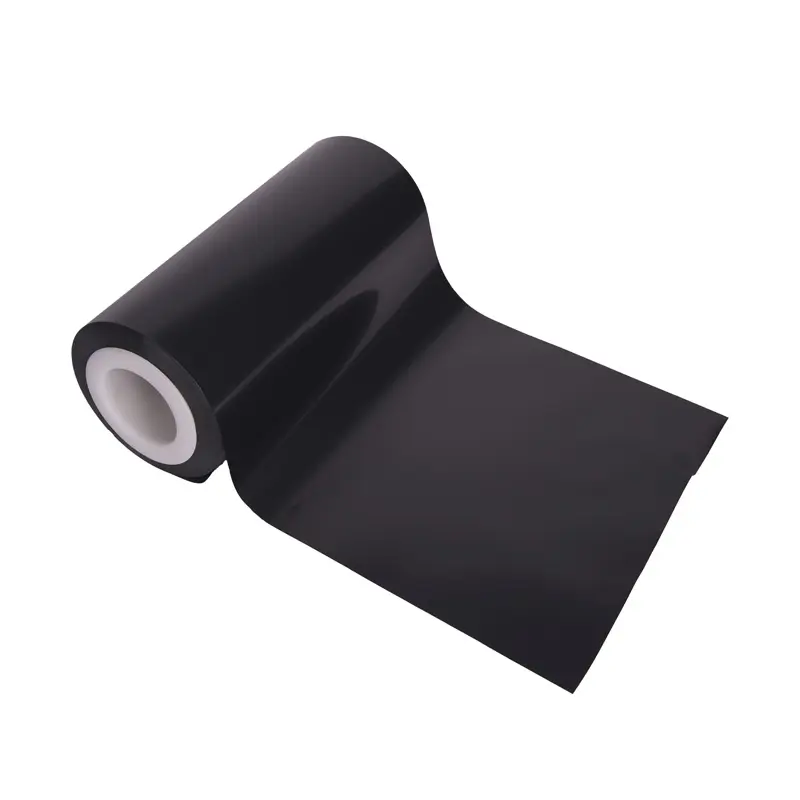 काले पॉलिएस्टर पीईटी फिल्म काले रंग पैकिंग सामग्री Metallized फिल्म नमी सबूत नरम पैकेजिंग फिल्म VMPET अपारदर्शी लचीला