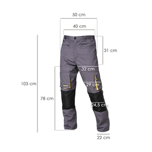 Pantaloni da Lavoro Lunghi Grigio/Giallo Taglia 38/40 S - Product Image 2