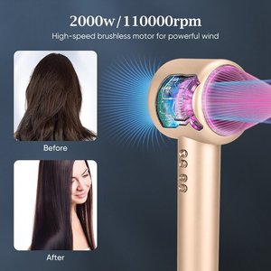 Soins personnels, beauté, outils capillaires, sèche-cheveux ionique professionnel à grande vitesse, <span class=keywords><strong>brosse</strong></span> sèche-cheveux pour hôtel et usage extérieur - Product Image 2