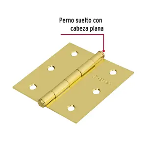 Borsa Master con 36 unità con 2 cerniere quadrate 3 ', ottone, HERMEX di base - Product Image 2