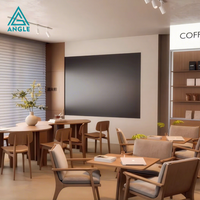 Vitrine d'éclairage LED tendance pour confiserie, mobilier de présentation, comptoir de réception en marbre sur mesure, design de comptoir de café