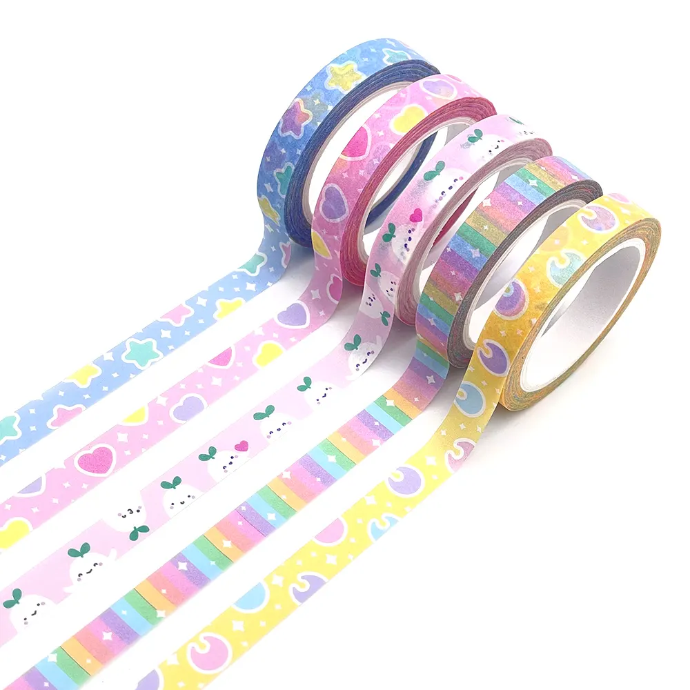 Alta Qualidade Impressão Personalizada Malásia Washi Tape School Lichamp Masking Papelaria Scrapbook Kraft Paper Tape