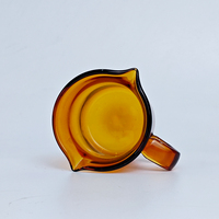 Gelas Ukur Kaca Borosilikat Oranye 70ml / 2.37oz Mini Pitcher Espresso Shot Creamer Syrup Small Server Kitchen Bar