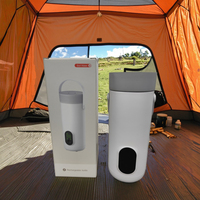 Mug chauffant sans fil 450 ml à charge rapide, alimenté par batterie, avec affichage intelligent de la température, idéal pour le camping et les déplacements quotidiens