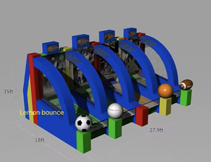لعبة كرة القدم القابلة للنفخ مع لعبة السهام، لعبة خارجية قابلة للنفخ، سهلة التركيب بجودة تجارية، قابلة للتخصيص للأعمال التجارية واللعب الخارجي - Product Image 3