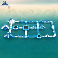Jeux aquatiques gonflables commerciaux Lily Toys, parcours d'obstacles aquatiques gonflables, parc aquatique gonflable