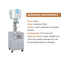Machine de scellage de boîtes de conserve pour boissons gazeuses et aliments / fruits / poissons / haricots / tomates / bière