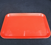Plateau de service rectangulaire classique en mélamine écologique pour barbecue, buffet, restaurant, hôtel, fête, durable, passe au lave-vaisselle, sans BPA