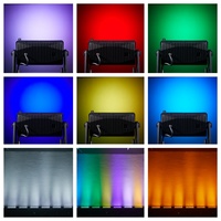 Lampu Sorot RGBWAP 6in1 Remote Control Outdoor 18x20W Baterai Isi Ulang IP65 Wash Light LED Wall Washer DMX512