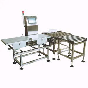 Carton box Check weigher with combination packing machine for rice bean cracker biscuit mushroom dumpling case
